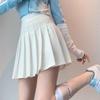 Falda Plisada para Mujer Verano Blanca Falda Corta Estilo Japonés Cintura Alta Corte A Talla Grande Otoño e Invierno Nuevo Jk Cuadros