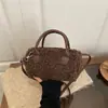 Bolsa Moda Lã Estilo Coreano de Ombro Único Tendência Inverno 2025 Nova Nicho Simples Transversal para o Dia a Dia Bolsa Almofada