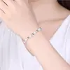 Artículos genuinos pulsera de cuentas redondas de moda chapada en cobre y plata pulsera para mujer pulsera simple joyería transmisión en vivo comercio electrónico suministro de fábrica venta al por mayor
