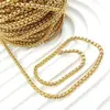 Chapado en Oro Cobre Conservador de Color Moda Europea y Americana Cadena de Lujo Ligero Cadena Hueso de Serpiente Cadena Suelta Collar Hecho a Mano DIY Accesorios de Joyería
