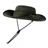 Sombrero de Vaquero Occidental para Hombre, Sombrero de Sol de Verano para Exteriores, Sombrero para Montañismo, Viajes, Pesca, Sombrero de Pescador, Secado Rápido, Transpirable, Sombrero de Protección Solar