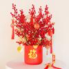 Juego de cubos de acebo de estilo chino para el Festival de Primavera de 2023, cubo de abrazos para el Festival de Primavera, material de decoración, cubo de flores para manualidades, festivo