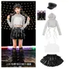 Ropa de Hip-Hop para Niñas de Danza Jazz, Atuendo Genial y Elegante para Show de Street Dance Jazz de Niña, Disfraz de Moda para Actuación en Escenario de Grupo de Chicas