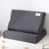 Almohada de Látex Funda Especial Algodón Puro 60X40 Algodón Lavado Funda de Almohada de Algodón Puro Almohada de Espuma Viscoelástica de Goma Niños 50X30