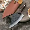 En stock Acero Inoxidable Filoso Cuchillo para Sacrificar Peces Cuchillo de Cocina para Carne Cuchillo Doméstico para Cortar Cuchillo para Frutas Cuchillo de Anillo Venta al por Mayor