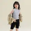 Roupa de Proteção Solar Infantil 2026 Novo Modelo para Meninos e Meninas, Jaqueta Leve com Capuz para Uso Externo no Verão para Crianças Maiores, Transfronteiriço