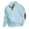 Ropa Masculina Transfronteriza Primavera y Otoño Jacquard Pesado Casual Sudadera de Manga Larga Amazon Corte Delgado Cuello Alto Pulóver Sudadera Bordada