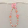 Lanyard de Acrílico con Lazo de Dibujos Animados de Sanrio, Colgante de Joyería, Lanyard para Teléfono Móvil, Accesorios para Funda de Teléfono Móvil con Cuentas