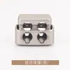 Hebilla de cordón elástico de metal de dos agujeros, hebilla de campana con resorte T5339