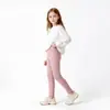 Calças de Verão para Meninas Calças Infantis Estilo Coreano Novas Leggings Calças Esportivas de Cor Sólida para Crianças Anti-mosquito Calças Infantis para Cabelo