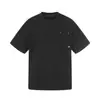 Camiseta de Manga Corta con Parches de Color Sólido, Diseño de Nicho Bordado para Hombre, Top Casual Deportivo al Aire Libre de Moda