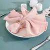 20*20 cáñamo sintético Servilleta Western servilleta paño para la boca flor plegable paño para limpiar tazas mantel de hotel Cuadrado Nórdico Americano
