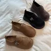 Sapatos Femininos Fashion Versáteis Estilo College com Solado Grosso 2026 Outono Novo Japonês Aumenta Altura Slip-On Birkenstock Casuais