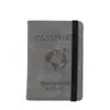 Porta-Passaporte Transfronteiriço Couro PU Antifurto RFID Porta-Bilhetes de Viagem Bolsa para Documentos Capa Protetora Personalizada para Livro de Passaporte
