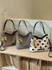 Bolso de Hombro Cruzado Tejido de Paja de Gran Capacidad Estilo Coreano Transfronterizo Modelo Nuevo 2026, Elegante y Texturizado para el Día a Día