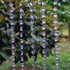 Cortina de contas de cristal para casamento em acrílico corrente de contas decoração de teto de palco para cena de casamento cordão de contas divisória de contas octogonais