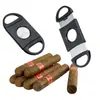 Cortapuros negro directo de fábrica cortapuros set para fumar puros rompecigarrillos manual en stock venta al por mayor