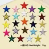Patches Bordados Coloridos de Estrela de Cinco Pontas Pequena, Patches de Estrela para Costurar com Ferro em Roupas e Bolsas, Decoração Sem Costura Atacado