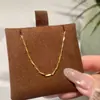 Corrente de Ouro Minimalista para Mulheres, Acessório DIY de Design de Nicho Exquisito, Versátil para o Dia a Dia, Corrente para Clavícula de Aço Inoxidável, Tendência