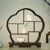 Pequeño Estante de Exhibición de Escritorio, Caja Ciega Arqueológica, Estante de Almacenamiento de Madera Maciza Antigua Miniso, Estante Decorativo para Mesa de Centro