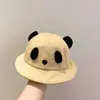 Sombrero de Panda Súper Lindo para Niños Sombrero de Pescador de Ala Ancha Parasol Protector Solar para Bebé Sombrero de Cubo Lindo para Bebé para Niños y Niñas