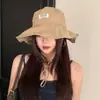 Sombrero de Pescador Delgado Estilo Japonés para Mujer Modelo Nuevo 2025 con Ala Ancha Sombrero de Protección Solar Sombrero de Sol para Exteriores Protección UV