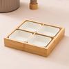 Bambu e madeira Creative Hot Pot Shop Tableware Dinner Plate for Hot Pot Vegetable Tray Jiugongge Plate Platter Set