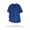 Camisa polo de malha NAWELL com fio de bambu de alta torção e gola tipo gaivota, seca e respirável, adequada para ir ao trabalho e uso casual, de manga curta
