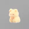 Resina de Venda Quente Flocagem Estéreo Gatinho DIY Chaveiro de Carro Pingente de Corrente Decoração de Bolsa Material