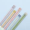 Palillos para comer en familia, palillos para uñas, a prueba de humedad, antideslizantes, de cinco colores, para una persona, palillos de aleación con paisaje de personajes, suministro de fábrica