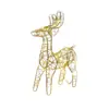 Lote 22cm Adornos de Hierro Luminosos de Reno Navideño Props para Decoración de Ventanas de Centros Comerciales Decoraciones para el Hogar