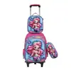 2026 Nueva Mochila Escolar Primaria 3º a 6º Grado Set de Tres Piezas de 16 pulgadas Mochila con Ruedas Mochila para Niños y Niñas Venta al por Mayor