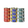 Amostra de comida úmida para gatos refeição principal, petiscos para gatos filhotes, tiras de frango para suplementar a nutrição, caixa grande com 24 latas