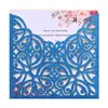 Convites de casamento com glitter prateado transfronteiriços, convites de casamento com padrão vazado de bênção, fábrica de convites