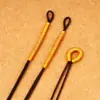 Hilo de Oro Envuelto en Alambre Anillo Falso de Tirar Bobina Cuerda Trenzada Accesorios Colgante Semi-Terminado Broche Pulsera Hecha a Mano DIY Asa de Bolsa Pequeña