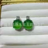 Brincos de Chalcedônia com Pino de Prata 925 de Alta Qualidade, Brincos Modernos e Elegantes, Acessórios para Vestir, Brincos de Chalcedônia Atacado