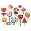 Pegatinas Bordadas Coloridas Dulce Corazón Niña Piruleta Corazón Pegatinas de Tela Parche de Helado Subsidio de Reparación Pegatinas Decorativas