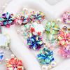 Nuevo mabei camelia diy funda para teléfono accesorios de resina hebilla para zapatos material para decoración de aretes paquete al por mayor