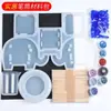Bolsa de Materiales Hechos a Mano con Gota de Cristal DIY Traje para Principiantes Colgante Yupei Hoja Termorretráctil Mesa Material para Gota de Pegamento