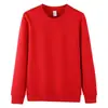 Moletom Huamian Ollie Veludo 420g Cor Pura Liso Gola Redonda Forrado com Fleece para Homens e Mulheres Outono e Inverno Espessado Jaqueta de Manga Longa Moletom