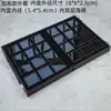 Caja Transparente para Joyería Piedra Desnuda Anillo de Diamante Caibao Fideos Wen Jugar Tarjeta de Jade Cuenta de Buda Almacenamiento Xizang Bolsa Cuadrada de Exhibición con Asa