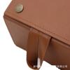 Caja de Almacenamiento de Gafas con Múltiples Compartimentos, Estuche de Cuero para Gafas con Múltiples Compartimentos, Estuche Plegable Hecho a Mano para Gafas de Sol, Portátil