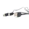 Fiação de coleta linha de carregamento USB um para dois Uma revolução dupla Tipo-C dupla Mike cabeça macho um para dois carregamento rápido