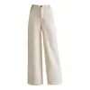 Pantalones anchos de cuero PU de color liso para mujer, nuevo estilo coreano otoño 2026, cintura alta, adelgazantes, holgados, cropped, casuales, modernos