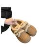 Mocasines de Suela Gruesa para Mujer, Nuevo Estilo Otoño e Invierno 2025, Estilo Británico, Zapatos Pequeños de Cuero Forrados de Felpa, Botas de Nieve, a Prueba de Frío