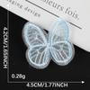 Etiqueta de Bordado Computarizado Dibujo Animado Mariposa Etiqueta de Tela Encaje Bordado Adhesivo DIY Accesorios para Cuenta de Mano Accesorios Parche Adhesivo Adhesivo de Tela