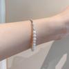 Pulsera de Perlas Dulces para Mujer, Sencilla y de Moda, Pulsera Elegante y con Estilo para el Día a Día, Joyería de Nicho de Tendencia