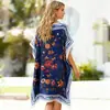 Itens de Moda Populares Transfronteiriços: Vestidos Estilo Europeu e Americano, Saídas de Praia tipo Biquíni, Vestidos Elegantes com Proteção Solar e Xales