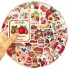 50 Piezas de Pegatinas Lindas de Graffiti de Fresa Ins para Decorar Cuaderno DIY Funda de Teléfono Papelería para Computadora Maleta