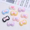 Mini Gravata Borboleta Coração Desenho Animado Artesanal DIY Acessórios de Joias Cola Creme Resina Pequenos Acessórios Grampo de Cabelo Materiais para Nail Art